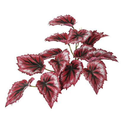 Vickerman 12" Artificial Red Begonia Hanging Bush 3/Pk