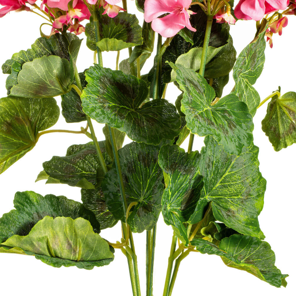 Vickerman 19 5" Artificial Coral Geranium Bush.