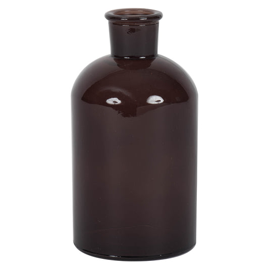 Vickerman 8" Black Painted Glass Bottle Set of 2