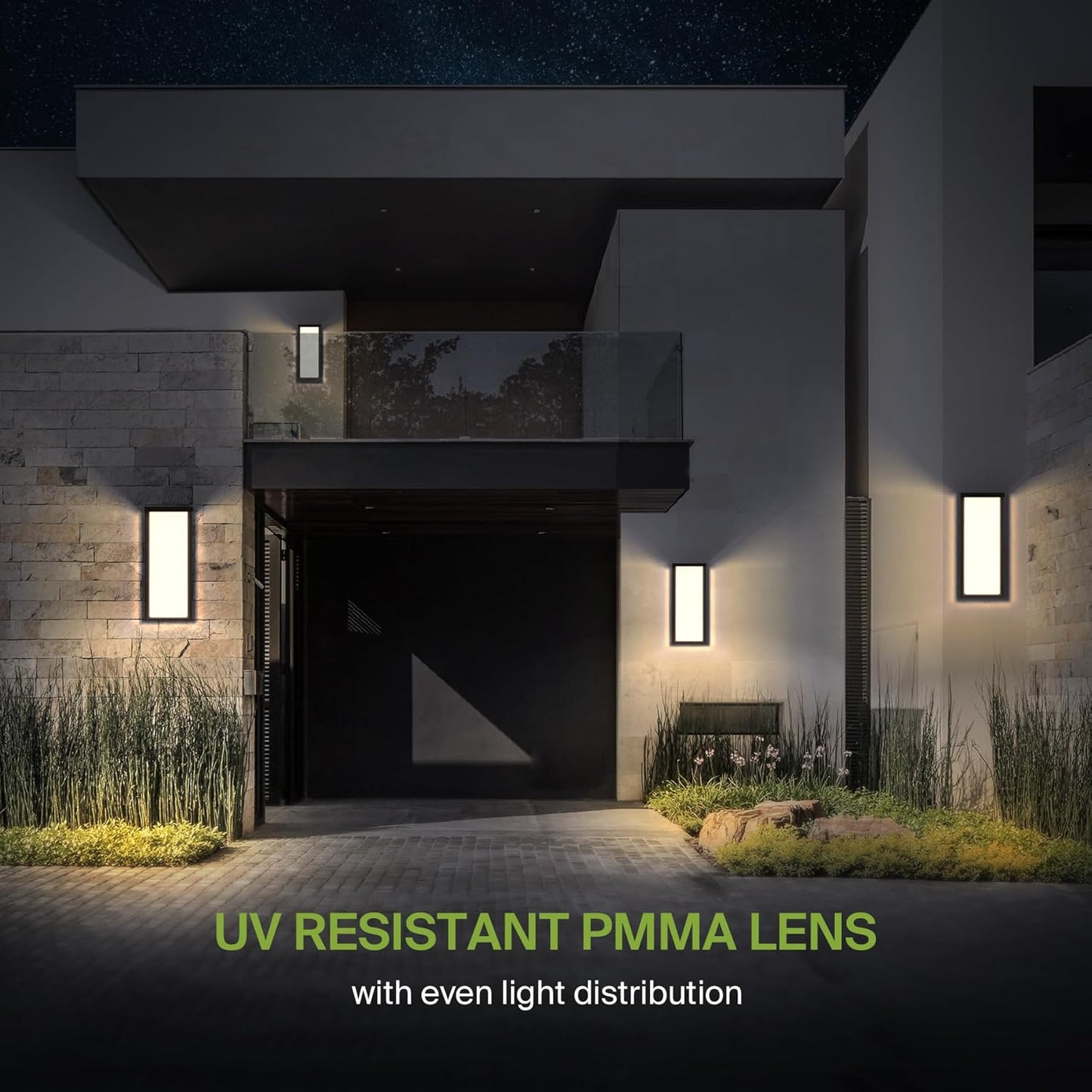 ASD Lighting LED Outdoor Wall Sconce 14" 20W CCT Selectable 3000/4000/5000K Dimmable Oil Rubbed Bronze ETL