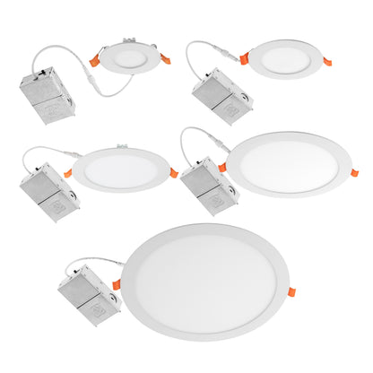 ASD Lighting LED Recessed Mini Panel Round 3inch 6W 120V Triac 2700/3000/3500/4000/5000K White UL Energy Star
