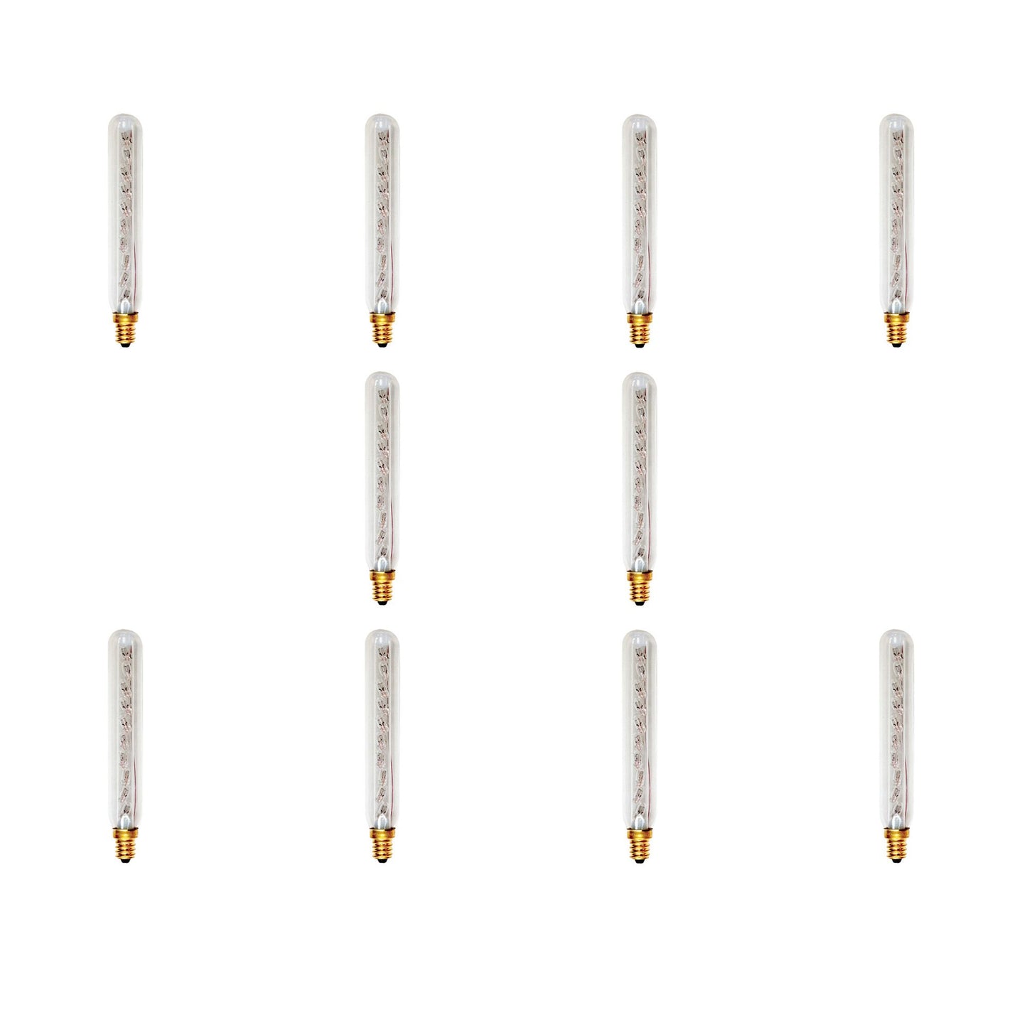 BULBRITE INCANDESCENT T6.5 CANDELABRA SCREW (E12) 9W DIMMABLE LIGHT BULB 2700K/WARM WHITE 10PK (707503)