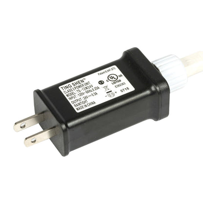 Vickerman 144 Orange LED Cluster Light Set 24' Christmas Light Set White Wire