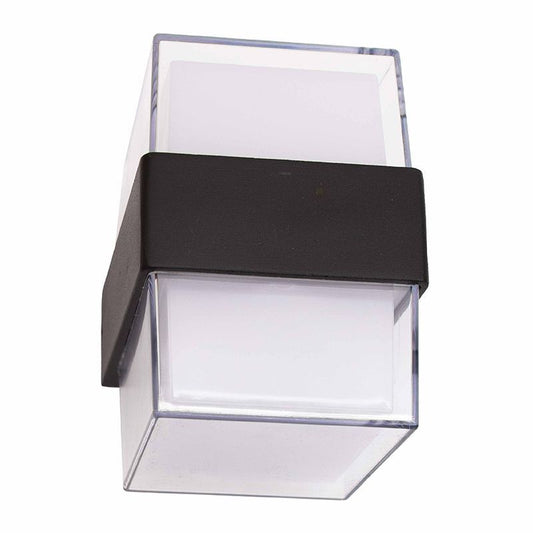 Westgate 12V 3W+3W Mini Square Wall Sconce MCT 30/40/50K, Orb, Landscape Lighting , 6W, 400 Lumens, 30K/40K/50K, Oil-Rubbed Bronze Finish