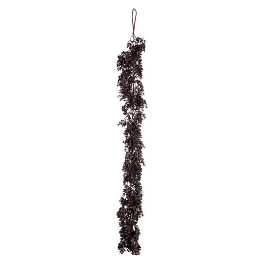 Vickerman 59" Brown Artificial Eucalyptus Garland.