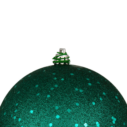 Vickerman 8" Dark Teal Sequin Ball Ornament