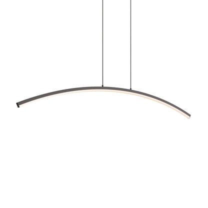 DALS Lighting Sway 36 and 48 Inch 5 CCT Curved LED Pendant