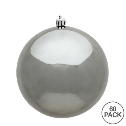 Vickerman 2.4" Pewter Shiny Ball Ornament 60 per Box