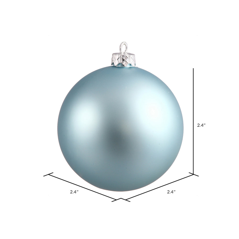 Vickerman 2.4" Baby Blue Matte Ball Ornament 24 per Bag