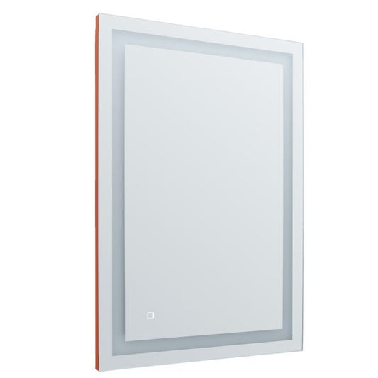 Westgate LED Mirror 28X40X1.37In, 120V, 2436W,  27-65K Cct CRI>90, Dim., With Deforger, Commercial Indoor Lighting, 48W3000K/4500K/6500K, Orange Finish Stepless Dimming