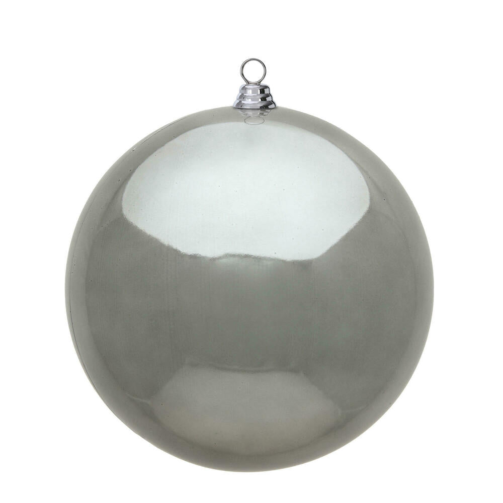 Vickerman 15.75" Pewter Shiny Ball Ornament