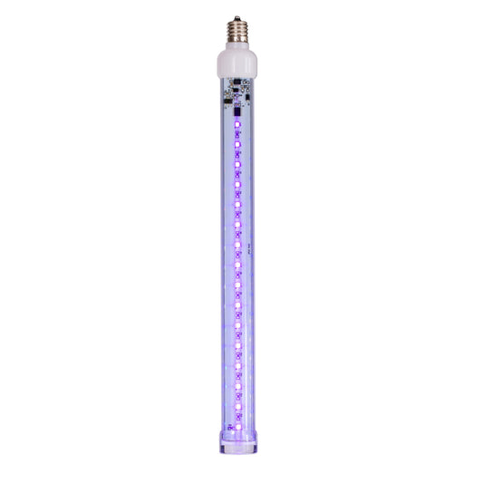 Vickerman 5 Pack of 12" Purple LED SnowFall Tube Bulb C9-E17 Nickel Base.