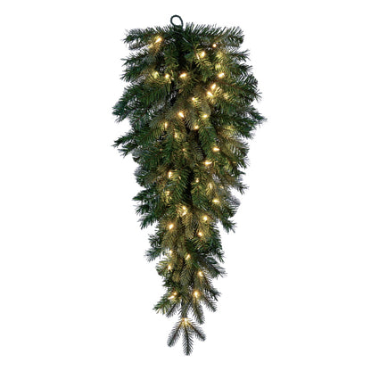 Vickerman 36" Douglas Fir Artificial Pre-Lit Teardrop with Dura-Lit® Warm White LED Mini Lights.