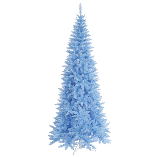 Vickerman 6.5' Sky Blue Fir Slim Artificial Christmas Tree Unlit