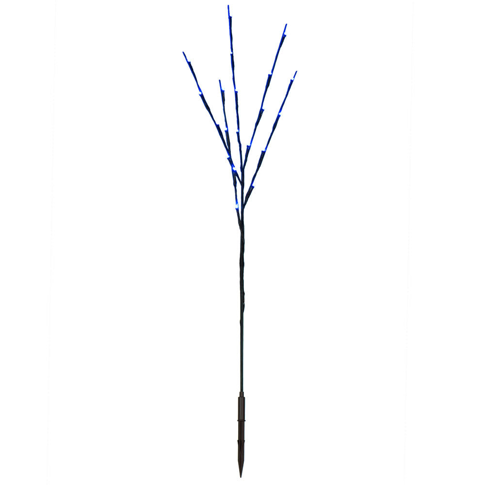 Vickerman 60 Teal LED Twig Light Set on Brown Wire Pack of 3.