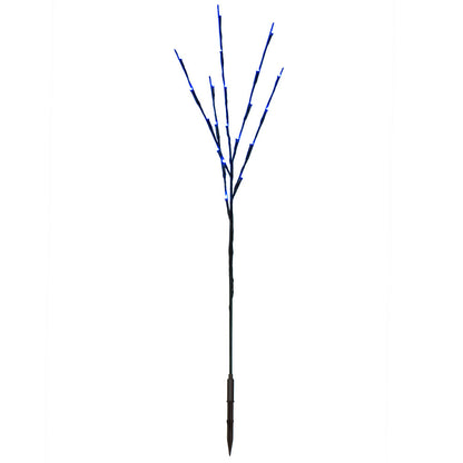 Vickerman 60 Teal LED Twig Light Set on Brown Wire Pack of 3.