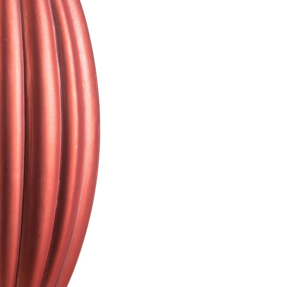 Vickerman 8" Coral Matte Line Finial Ornament Pack of 4