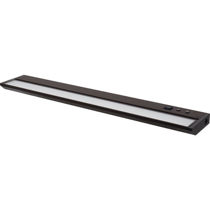 Westgate 24In Adj. Head Under Cab. 3Cct + 9 RGB Modes, Push-Button Control, Cords Incl., Bronze, Undercabinet Lighting, 12W, 660 Lumens, 30K/40K/50K + RGB, Bonze Finish None