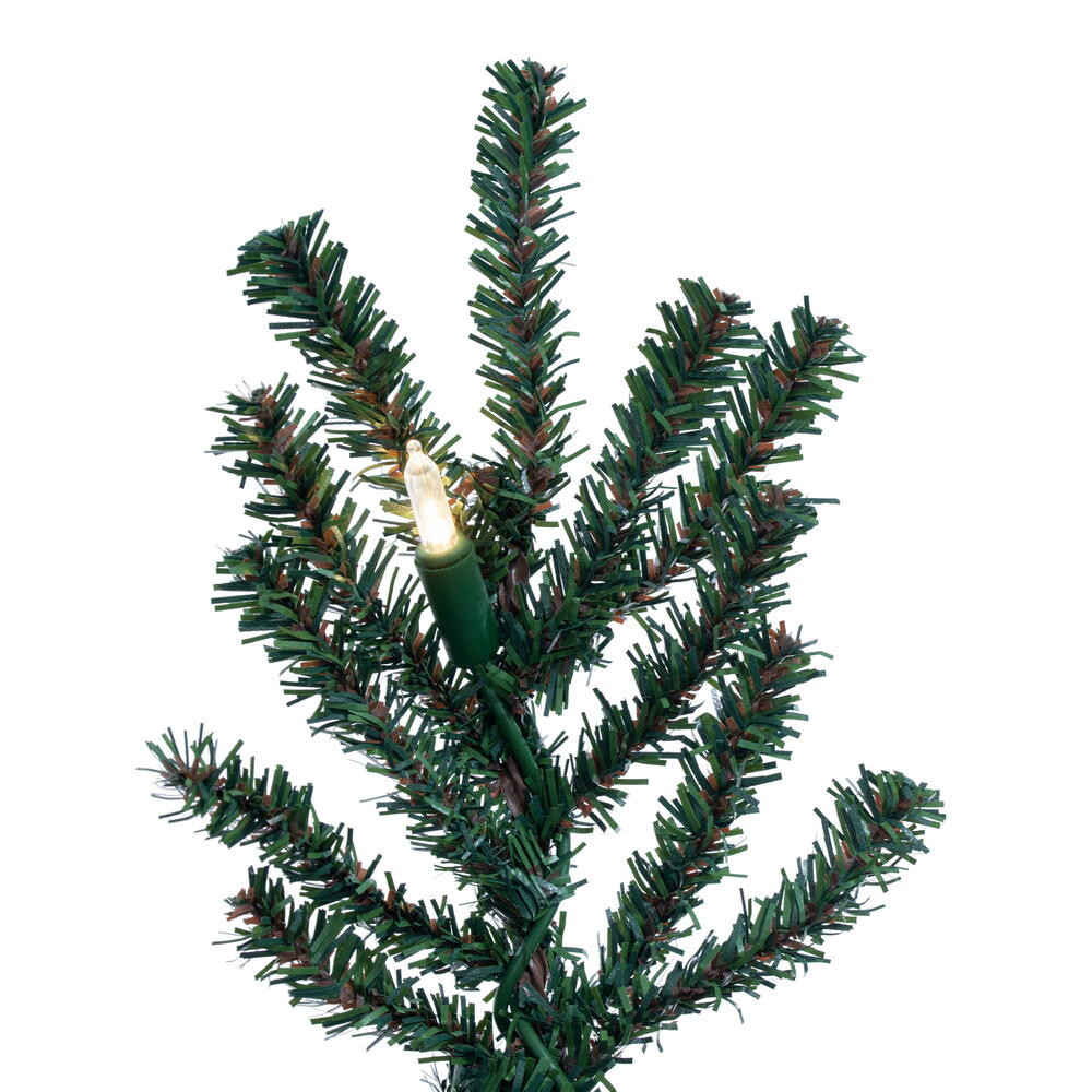 Vickerman 4' Mini Pine Artificial Christmas Tree Warm White Dura-lit LED Lights