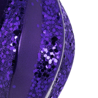Vickerman 8'' Plum Glitter Swirl Drop Christmas Ornament