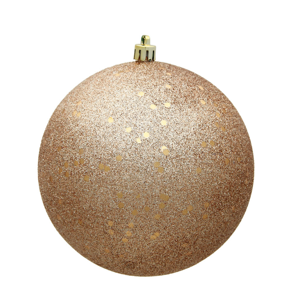 Vickerman 8" Café Latte Sequin Ball Ornament
