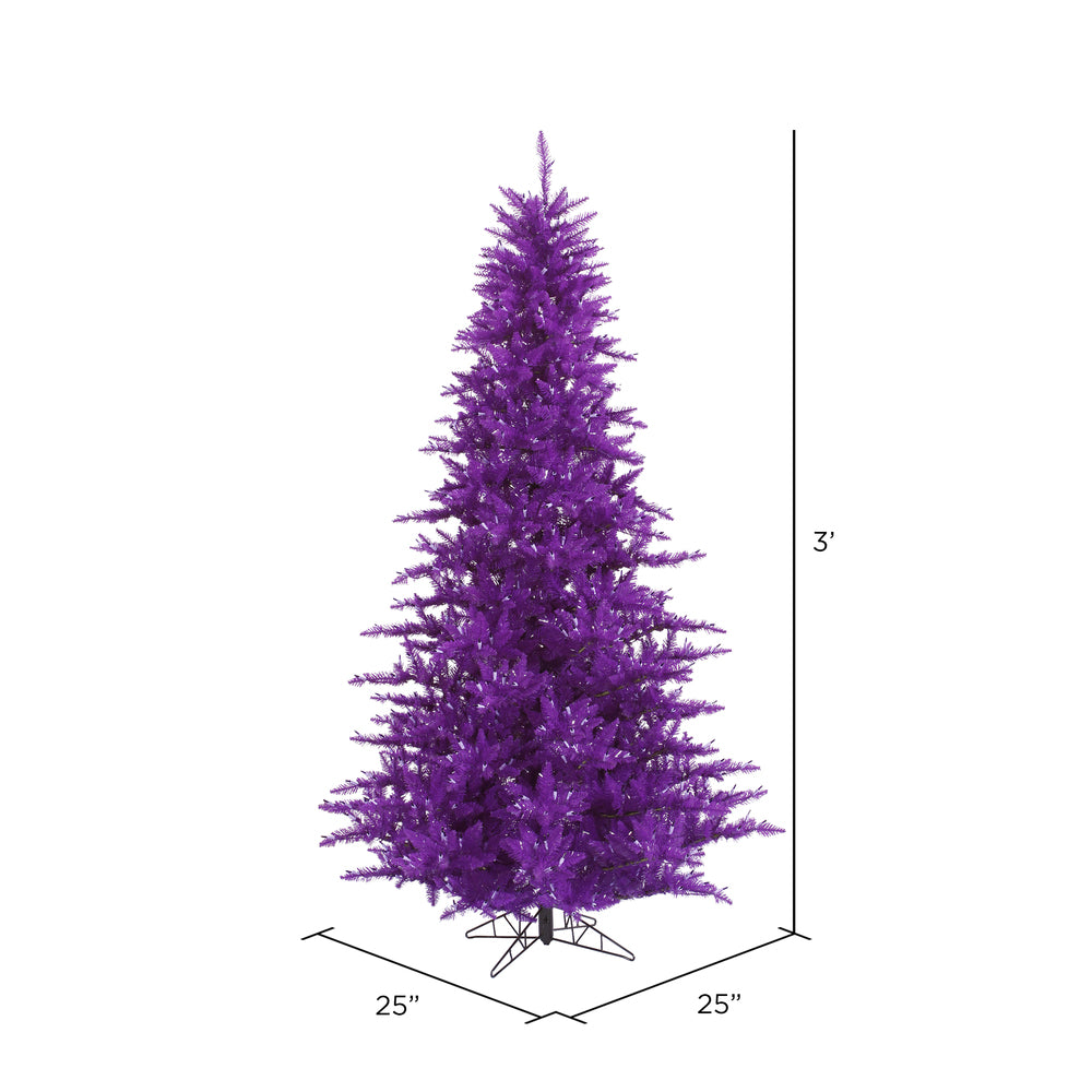 Vickerman 3' Purple Fir Artificial Christmas Tree Unlit