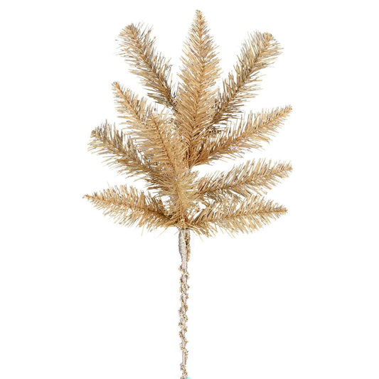 Vickerman 18" Gold Fir Artificial Christmas Spray. Includes 6 sprays per pack.