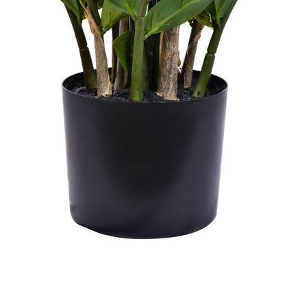 Vickerman 43" Potted Green Zamifolia Artificial Bush.