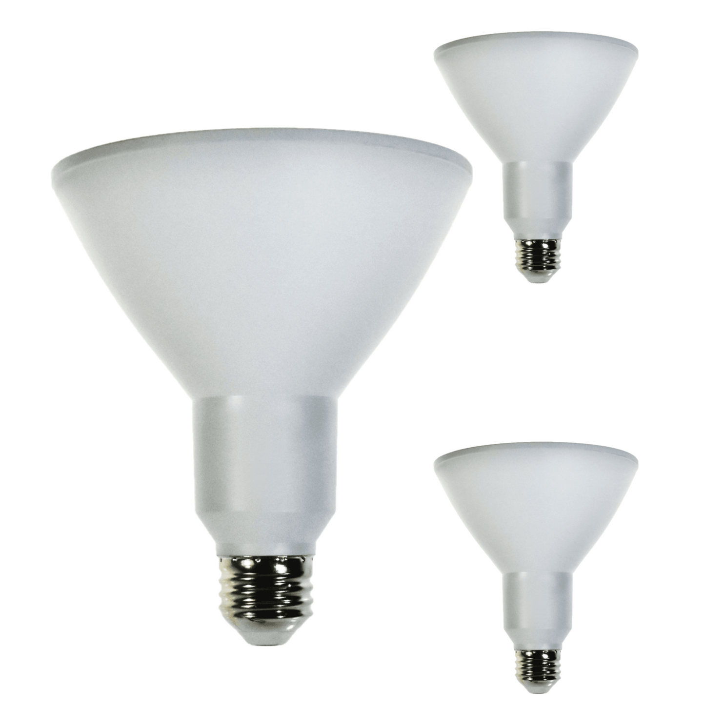 Damar PAR38 LED Flood Light Bulb 12.5W E26 Medium Base 5000K Bright White Ideal for Track & Recessed Spot Light Bulbs 120V 1200 Lumens Dimmable White Finish Pack of 3