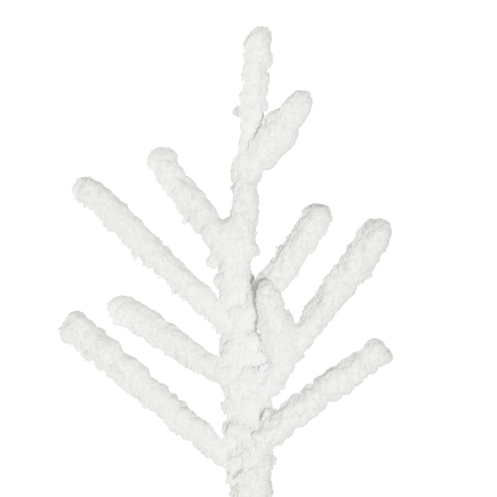 Vickerman 6' x 26" Flocked Kuna Pine Artificial Christmas Tree Unlit
