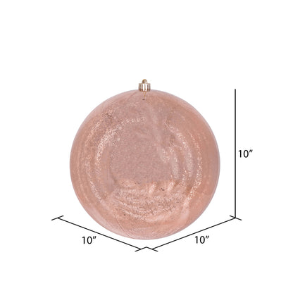Vickerman 10" Rose Gold Shiny Mercury Ball Ornament