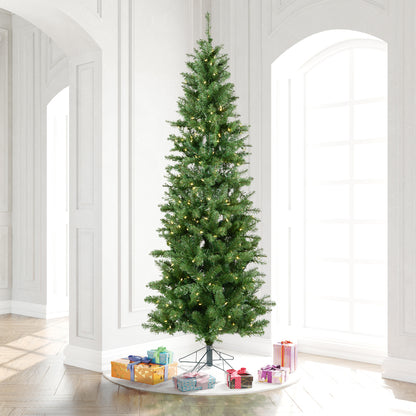 Vickerman 9.5' Salem Pencil Pine Artificial Christmas Tree Warm White LED Dura-lit Lights