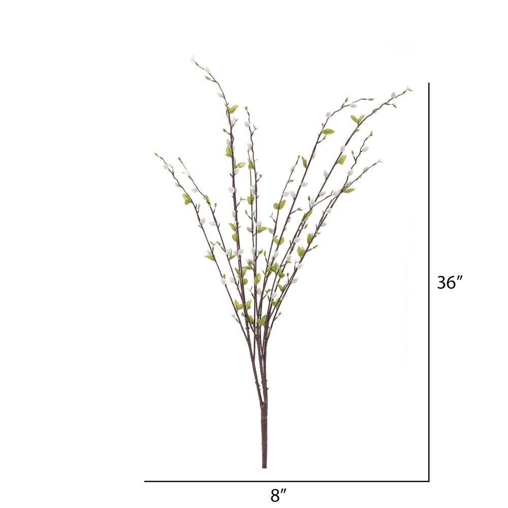 Vickerman 36" Artificial Gray Goat Willow Bush