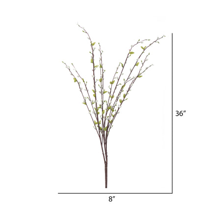 Vickerman 36" Artificial Gray Goat Willow Bush