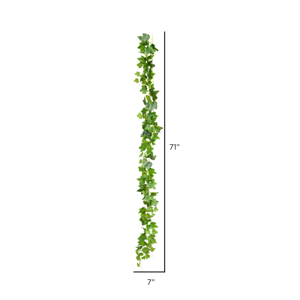 Vickerman 71" Artificial Green Frosted Ivy Vine Set of 3