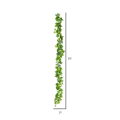Vickerman 71" Artificial Green Frosted Ivy Vine Set of 3