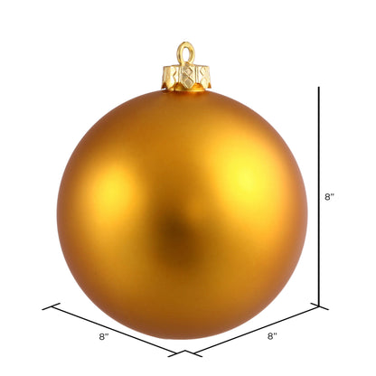 Vickerman 8" Antique Gold Matte Ball Ornament