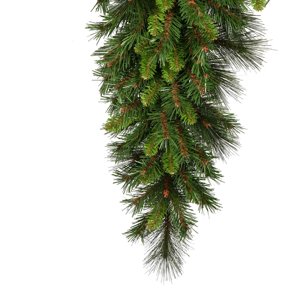 Vickerman 9' x 19" Bangor Mixed Icicle Artificial Christmas Garland Unlit