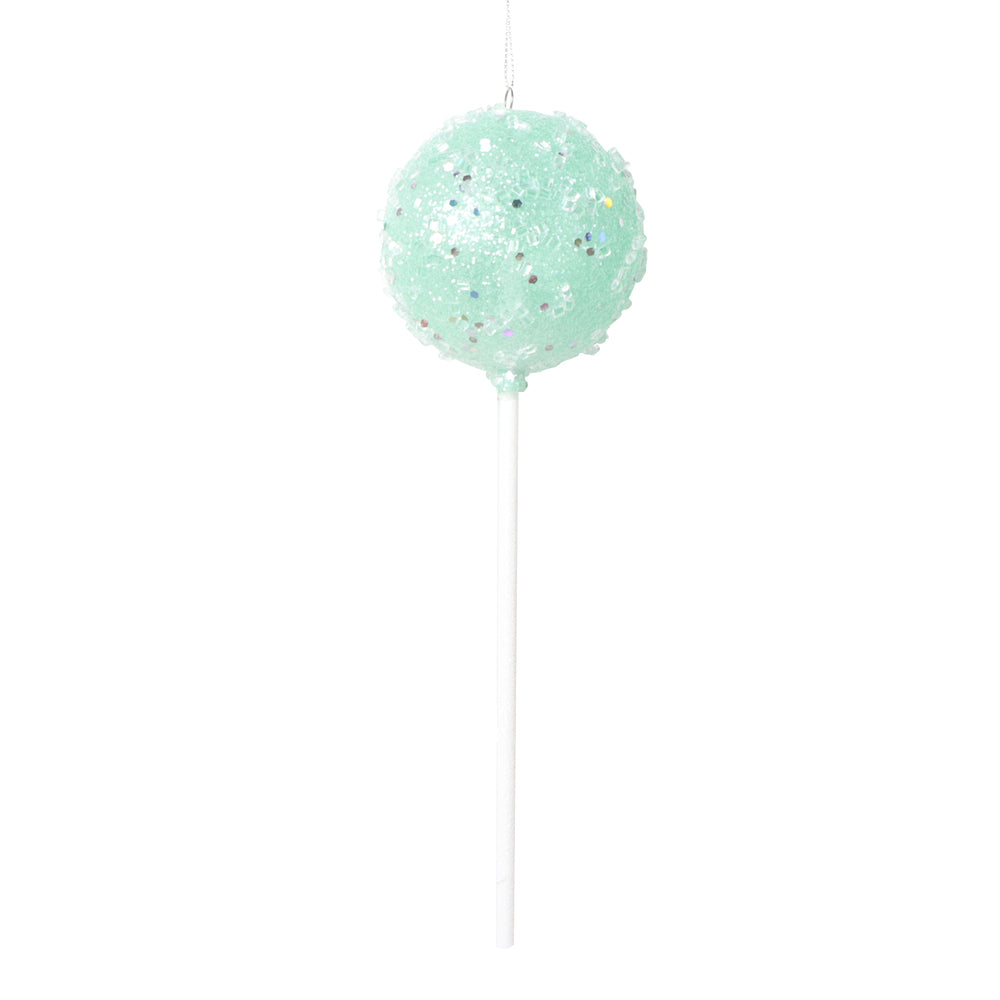 Vickerman 10" Green Round Lollipop Ornament 3 per bag.