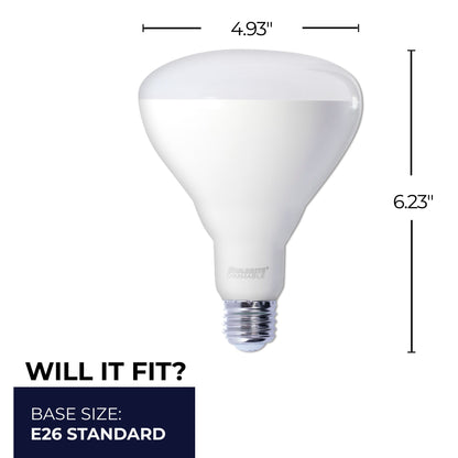 Bulbrite 772860 LED Filament 15 Watt Dimmable BR40 Light Bulb with Frost Glass Finish and Medium (E26) Base - 2700K (Warm White Light), 1400 Lumens