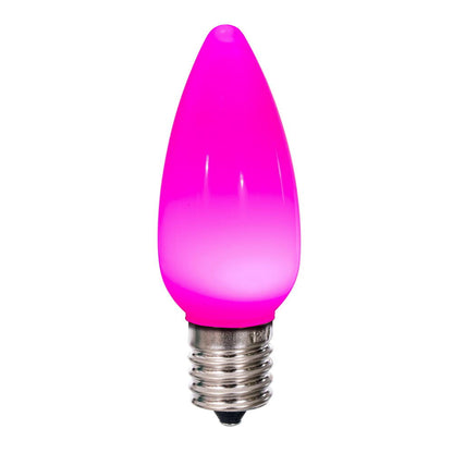 Vickerman C9 Ceramic LED Pink Bulb package of 25