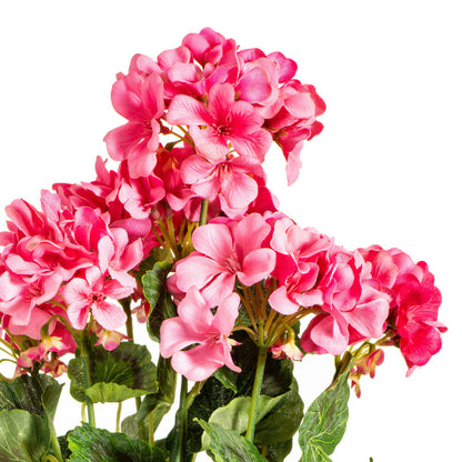Vickerman 19 5" Artificial Coral Geranium Bush.