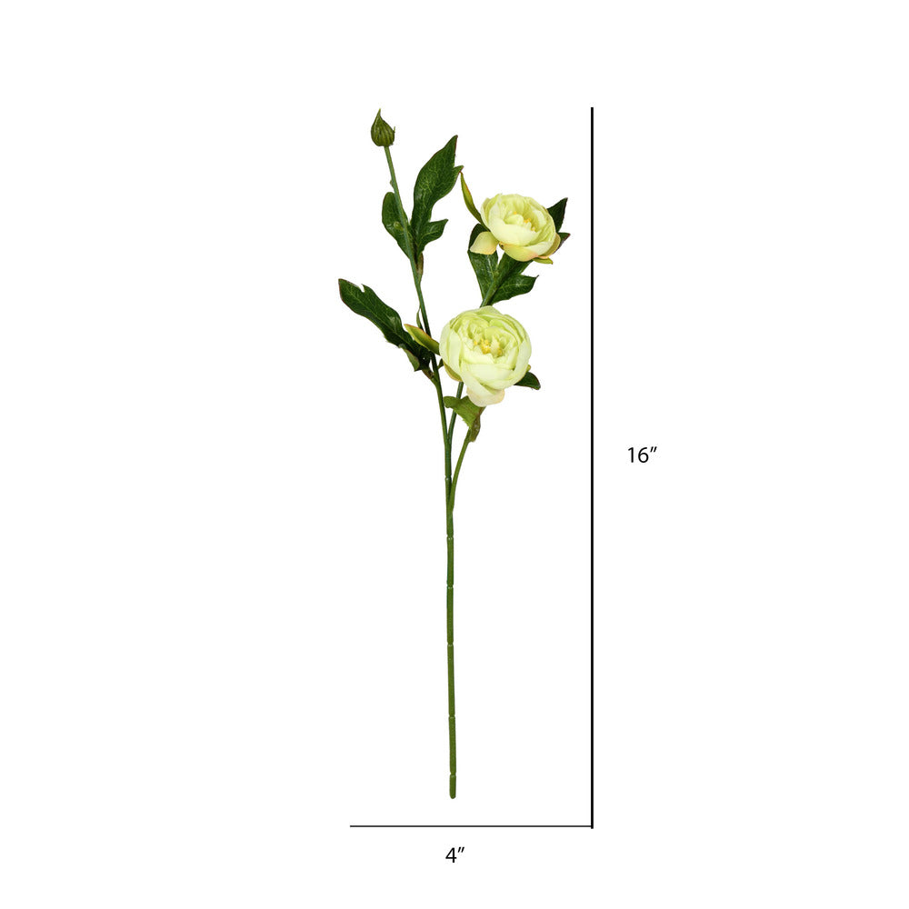 Vickerman 16" Artificial Lime Peony Spray. Includes 6 sprays per pack.