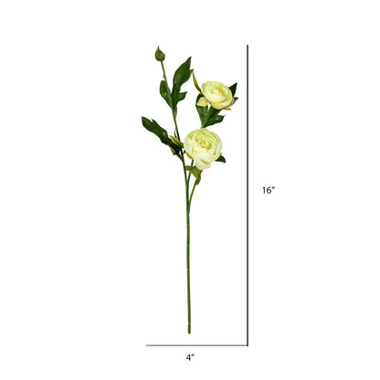 Vickerman 16" Artificial Lime Peony Spray. Includes 6 sprays per pack.