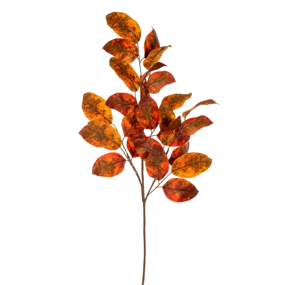 Vickerman 32" Orange Artificial Apple Leaf Spray 6/Bag. Includes 6 pieces per bag.