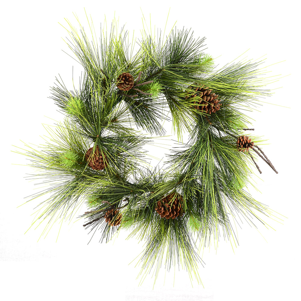 Vickerman 24" Boulder Pine Artificial Christmas Wreath Unlit