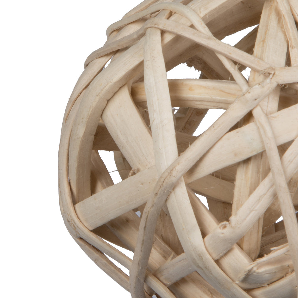 Vickerman Natural Botanicals 4" Kambu Ball Bleached. Includes 25 pieces per Pack.