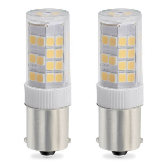 BULBRITE LED T4 SINGLE-CONTACT BAYONET (BA15s) 4.5W DIMMABLE LIGHT BULB 3000K/SOFT WHITE 35W INCANDESCENT EQUIVALENT 2PK (770617)