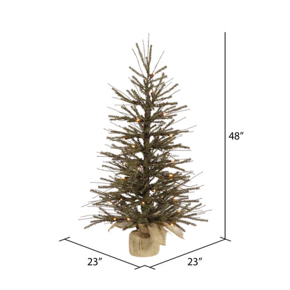 Vickerman 48" Vienna Twig Artificial Christmas Tree Warm White Dura-lit LED Lights