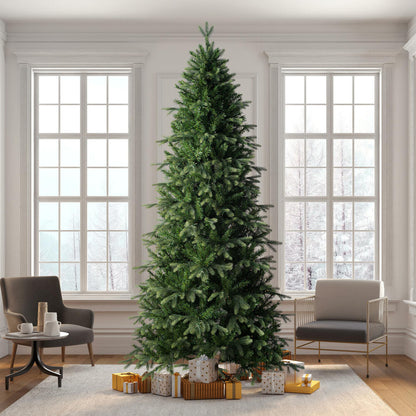 Vickerman 7.5' x 44" Douglas Fir Artificial Slim Christmas Tree with Warm White LED Lights.